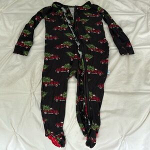 Posh Peanut Levi ruffle Footie